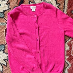 Crewcuts Vibrant Pink Cardigan Sweater